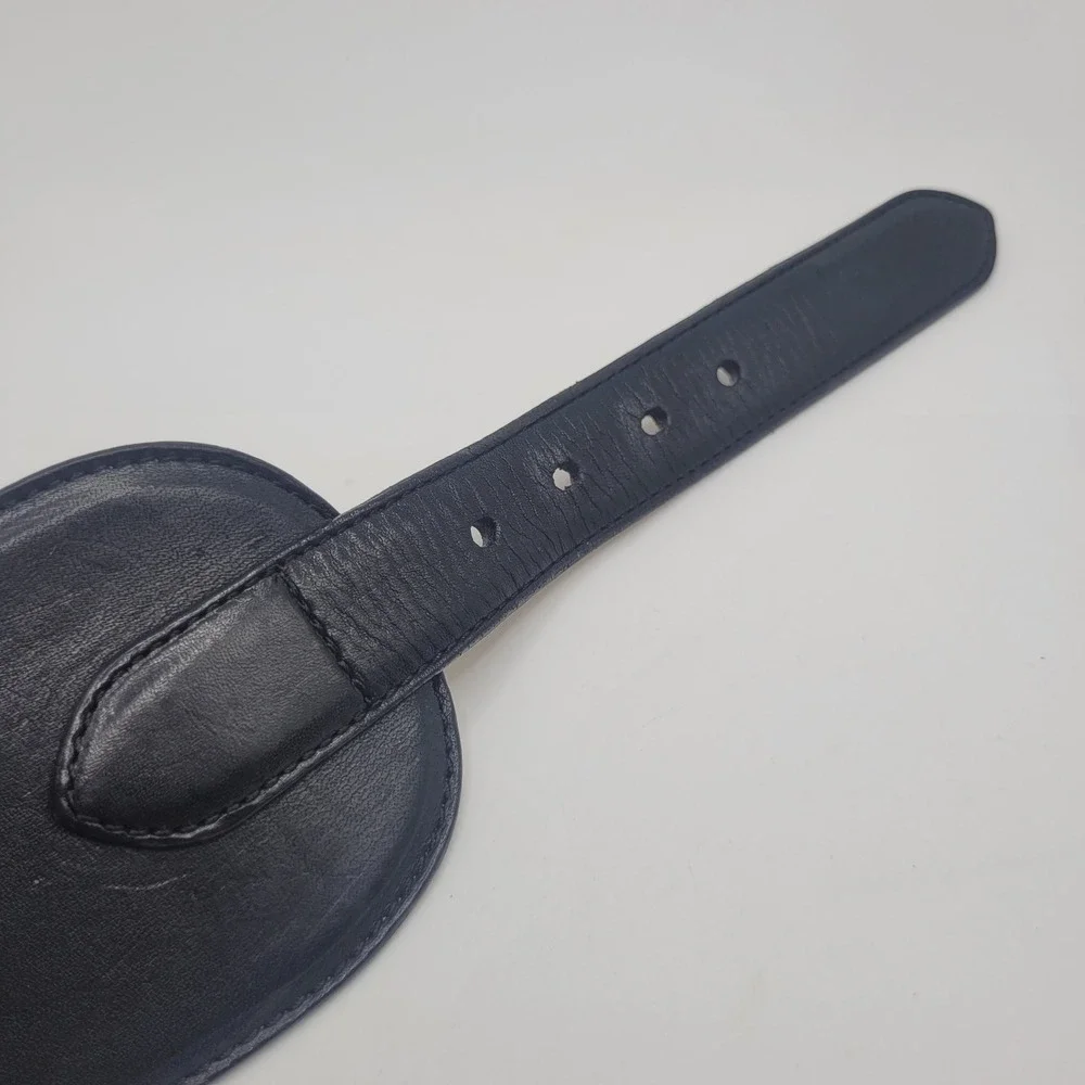 Talbots Belt Small Black Leather Waist Equestrian Heritage Polo Preppy Corset